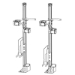 AR Secure Gun Rack - Dual Weapon, Partition Mounted, Vertical (GR9-ZRT-AR Secure-BLM/870) - 475-2052