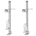AR Secure Gun Rack - Single Weapon, Partition Mounted, Vertical (GR9-ZRT-AR Secure-BLM) - 475-2053