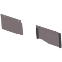 Dodge Durango (2018+) High Security Extension Panel for VP9 UDRH Vehicle Partition - Two Piece Steel HSEP 