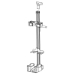Gun Rack - Dual Weapon (AR), Partition Mounted, Vertical (GR9-ZRT-AR-BLM) - 475-2054