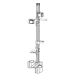 Gun Rack - Dual Weapon, Partition Mounted, Vertical (GR9-ZRT-AR BLM/11-87) - 475-2042