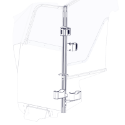 Dual Weapon, Single Cell Mounted, Vertical (GR7, AR-BLM/870, DURANGO 2021+) gun rack, dual weapon, single cell mounted, vertical, police vehicle, police equipment, Dodge, Durgano, Pursuit, PPV,