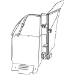 Gun Rack - Dual Weapon, Single Cell Mounted, Vertical (GR7-ZRT-DCR-AR BLM/870) - 475-2047