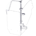 Gun Rack - Dual Weapon, Single Cell Mounted, Vertical (GR7-ZRT-SUV-PICKUP-AR BLM/870) ZRT Gun Rack - Dual Weapon, Single Cell Mounted, Vertical (GR7-ZRT-SUV-PICKUP-AR BLM/870) 475-2038