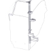 Gun Rack - Dual Weapon, Single Cell Mounted, Vertical (GR7-ZRT-SUV-PICKUP-AR BLM/870) - 475-2038