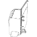Gun Rack - Dual Weapon, Single Cell Mounted, Vertical (GR7-ZRT-TAHOE-AR BLM/870) - 475-2049