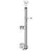 Gun Rack - Single Weapon, Partition Mounted, Vertical (GR9-ZRT-870-V) - 475-2014