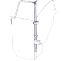 Gun Rack - Single Weapon, Single Cell Mounted, Vertical (GR7-ZRT-SUV-PICKUP-AR BLM) ZRT Gun Rack - Single Weapon, Single Cell Mounted, Vertical (GR7-ZRT-SUV-PICKUP-AR BLM) 475-2046
