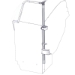 Gun Rack - Single Weapon, Single Cell Mounted, Vertical (GR7-ZRT-SUV-PICKUP-AR BLM) - 475-2046