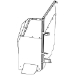 Gun Rack - Single Weapon, Single Cell Mounted, Vertical (GR7-ZRT-TAHOE-AR BLM) - 475-2050
