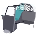 Single Cell Lite Prisoner Transport System for Dodge Durango Pursuit (2021+) Jotto Desk, Durango 2021, Durango Pursuit, Durango Pursuit 2021, Durango PPV, Durango PPV 2021, Single Cell Lite, Prisoner Transport, Dodge, Durango, 2021