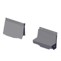 High Security Extension Panel for 2020+ Ford PI Utility VP9 Space Creator Vehicle Partition - Two Piece Steel HSEP 