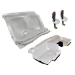 Dodge Charger (2019+) Prisoner Bio Hazard Transport Seat, Floor Pan and Seat Belt Extenders Set - 475-0323